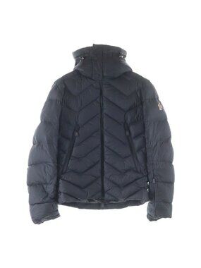 Moncler Patch Logo Hooded Down Jacket Black